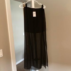 Nordstrom NWT Sheer Maxi Skirt